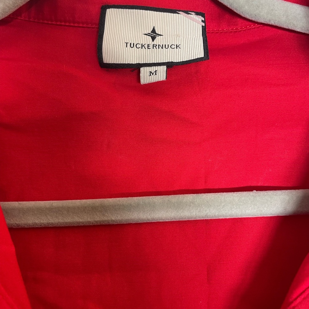 Tuckernuck Vibrant Red Blouse - Picture 3 of 4